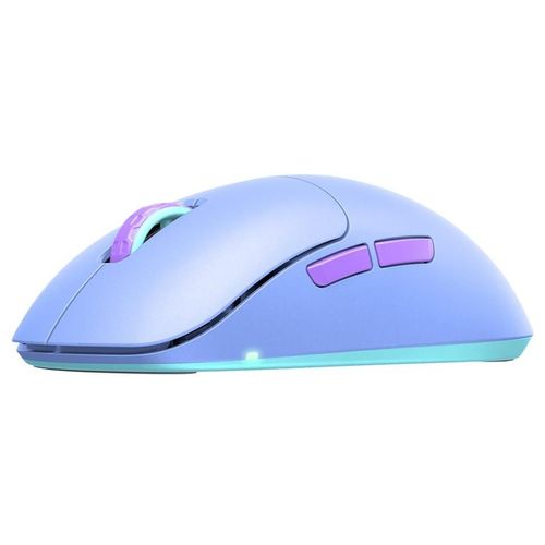 Xtrfy M8 - Souris - optique - 5 boutons - sans fil - 2.4 GHz - récepteur sans fil USB - violet givré