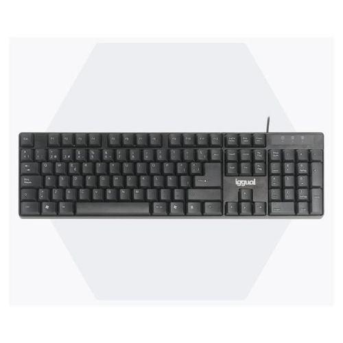 iggual CK-FRAMELESS-105T - Clavier - USB - QWERTY - noir