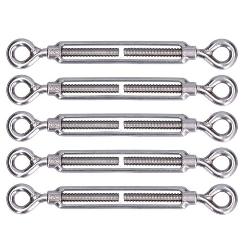 Lot de 5 tendeurs à ?illet et matériel à ?illet en acier inoxydable 304 pour tension de voile d'ombrage