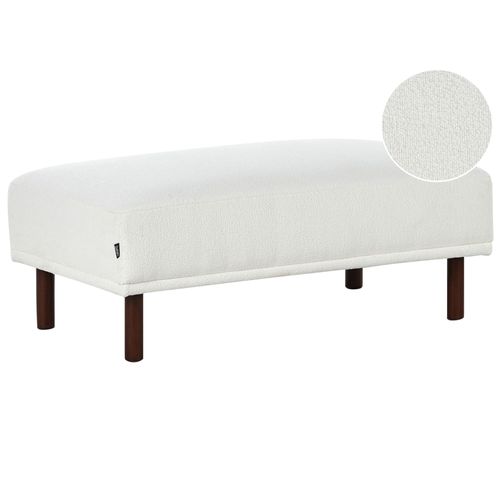 Ottoman Holt Bouclé Blanc