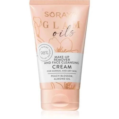 Soraya Glam Oils - Crème Nettoyante Et Démaquillante À L'huile D'amande | Soin Naturel Pour Peaux Normales À Sèches 