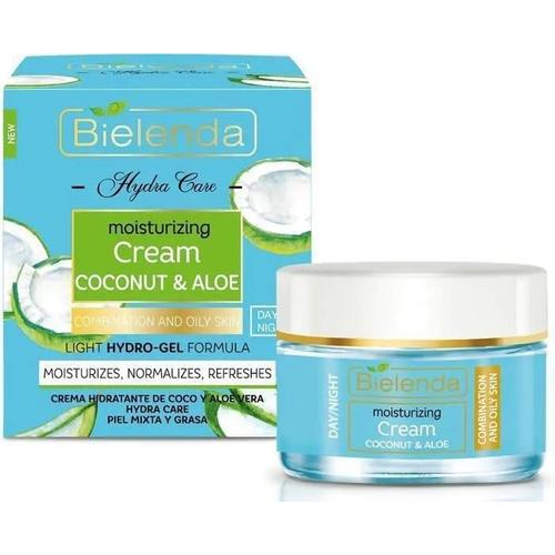 Crème Hydratante - Bielenda - Noix De Coco Et Aloe Vera - 50ml - Peau Sèche - Non Gras 