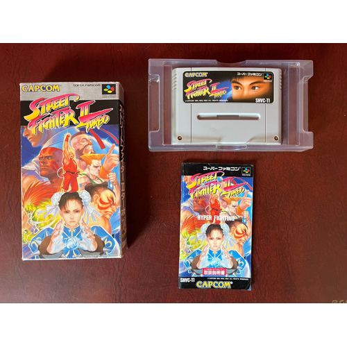 Street Fighter 2 Turbo Super Famicom Shvc-Ti 1993 Jeu Boîte Complet Très Bon État