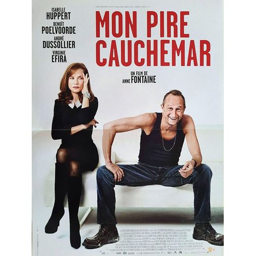 Mon Pire Cauchemar - Véritable Affiche De Cinéma - Format 40x60 Cm - De Anne Fontaine Avec Isabelle Huppert, Benoît Poelvoorde, André Dussollier, Aurélien Recoing, Virginie Efira - Année 2011