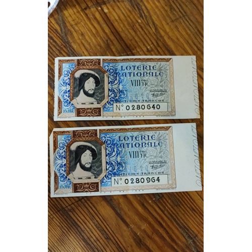 Billets De Loterie 1939 , 2 Billets.