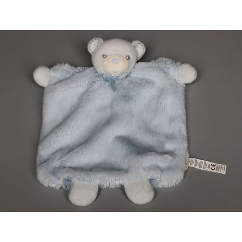 Doudou Ours Plat Bleu Marionnette Kaloo
