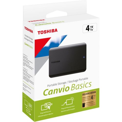 Disque dur externe Pack 4To canvio basics + Housse