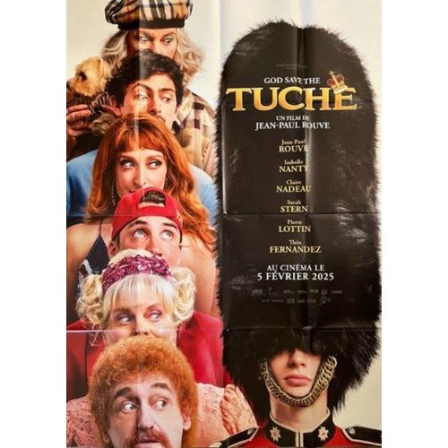 Les Tuche 5, God Save The Tuche - Affiche Originale De Cinéma - Format 120x160 Cm - De Jean-Paul Rouve Avec Isabelle Nanty, Claire Nadeau, Sarah Stern, Pierre Lottin, Théo Fernandez - Année 2025