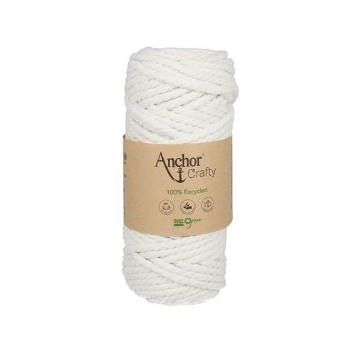 Corde De Coton Recyclé Macramé Anchor Crafty - 250gr - Anchor 1131 Neige