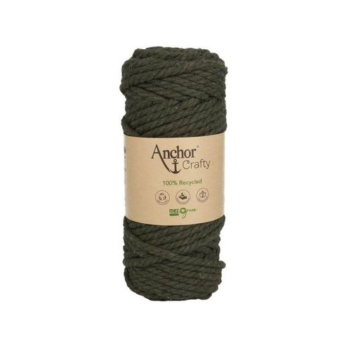 Corde De Coton Recyclé Macramé Anchor Crafty - 250gr - Anchor 121 Vert Kaki