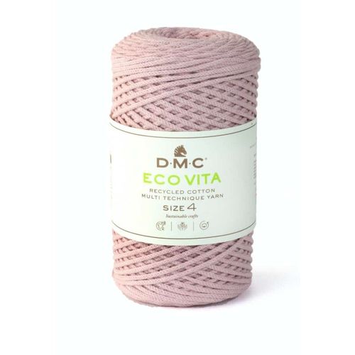 Coton Recyclé Macramé Eco Vita 4 (250gr) ! - Dmc - Certifié Oeko-Tex 41 Rose Antique