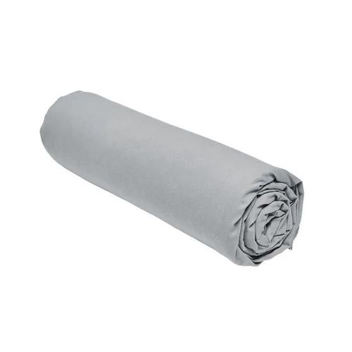 Drap Housse Today Essential - 160 X 200+23 Cm - 2 Personnes - 100% Coton Uni - Acier