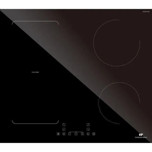CONTINENTAL EDISON Table induction 4 zones CETI4ZFLEX3 - Flex - 7200W - 4 boosters - noir