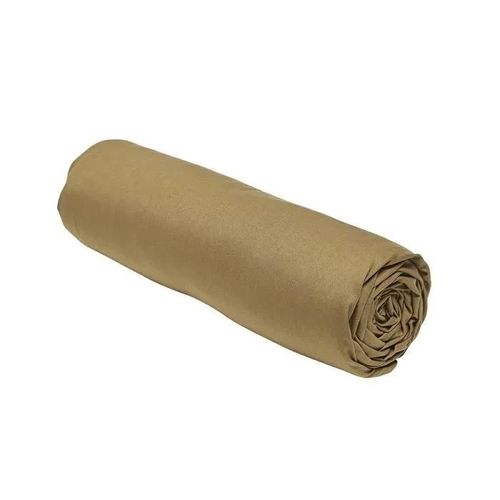 Drap Housse Today Essential - 140 X 200+30 Cm - 2 Personnes - 100% Coton Uni - Bronze