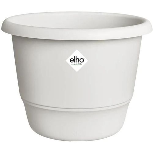 Pot De Fleurs - Elho - Amiga Rond 35 - Blanc - L 35 X B 34.5 X H 26 Cm - Extérieur - 100% Recyclé