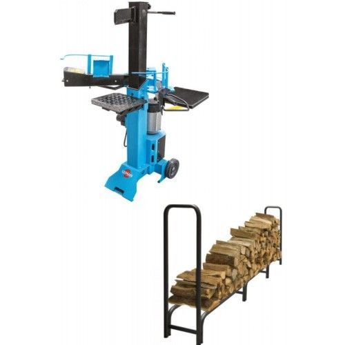 Pack fendeur de bûche vertical - 3500W - 8T - LOFEV083 + range bûches offert LEMAN