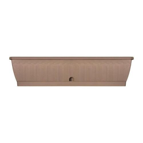 Jardiniere - Garden Id Terraflor - Taupe 80 Cm - Solidité - Réserve D'eau - Recyclé & 100% Recyclable - Volume Pour Plantes.