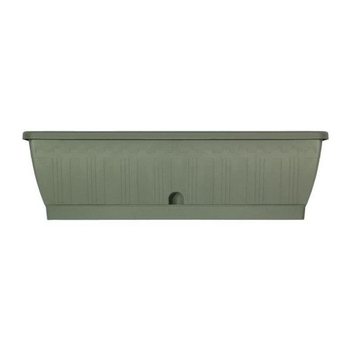 Jardiniere - Garden Id Terraflor - Vert De Gris 60 Cm - Solidité - Réserve D'eau - Recyclé & 100% Recyclable - Volume Pour Plantes.