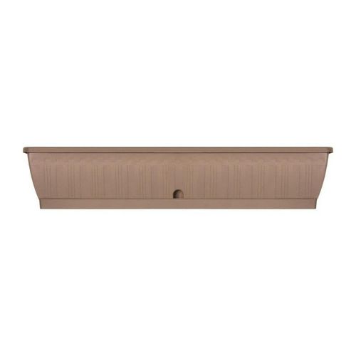 Jardiniere - Garden Id Terraflor - Taupe 100 Cm - Solidité - Réserve D'eau - Recyclé & 100% Recyclable - Volume Pour Plantes.