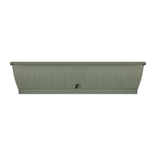 Jardiniere - Garden Id Terraflor - Vert De Gris 80 Cm - Solidité - Réserve D'eau - Recyclé & 100% Recyclable - Volume Pour Plantes.