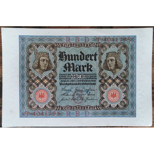 Billet Allemagne 100 Mark 1 - 10 - 1920 / Reichsbanknote