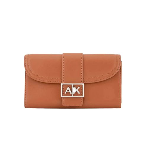 Portefeuille Armani Exchange AX classic Femme Marron