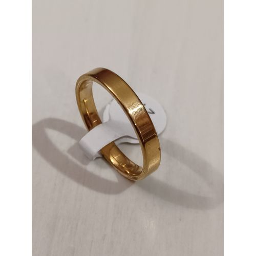 Bague En Acier Inoxydable,Metal Doré,Anneau Fin Et Simple ,Taille 21