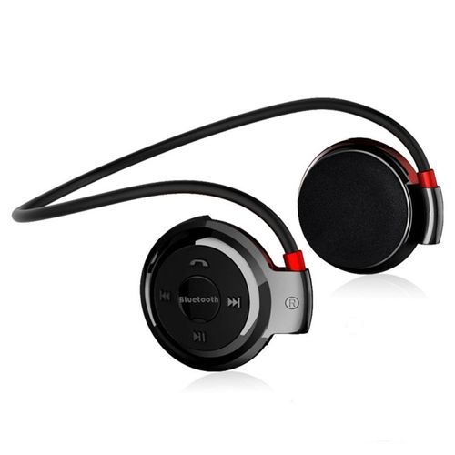 Casque Bluetooth Écouteurs Sans Fil Fm Autonomie 10 Heures Batterie Lithium Noir + SD 4Go YONIS