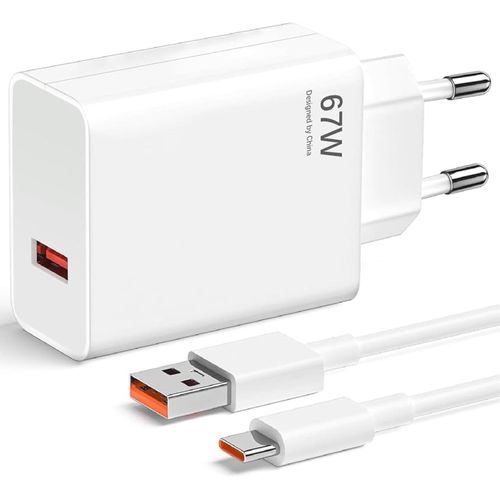 67w Chargeur Rapide Usb Pour Redmi Note 13 Pro 5g/ 12 Pro/ 11 Pro,Chargeur Turbo Avec 6a Câble Usb C Pour Xiaomi Redmi 14/13/12/11 Ultra/12 Lite/12x,Poco M6 Pro/Poco X6 Pro 5g/ Poco X6/ Poco X5 Pro