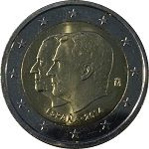 2 Euros Espagne 2014 Commemorative Changement De Roi