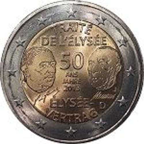 2 Euros Allemagne Commemorative 50 Ans Traite De L¿Elysee