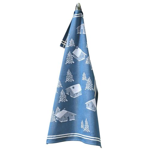 Torchon De Cuisine 50x70 Cm Toile Coton Vallée Bleu