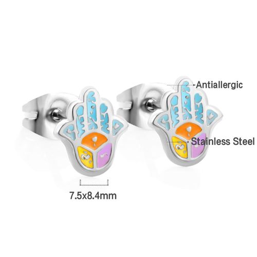 Luxusteel-Boucles D'oreilles Étoile Porte-Bonheur En Acier Inoxydable, Plaqué Or, Argent, Pour Femme Et Fille, Piercing D'oreille, Vente En Gros