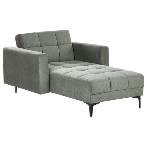 Chaise Longue En Tissu Vert Alnes