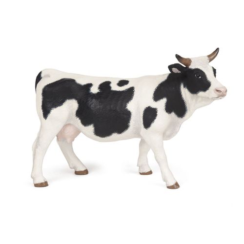 La Vie A La Ferme Vache Noire Et Blanche