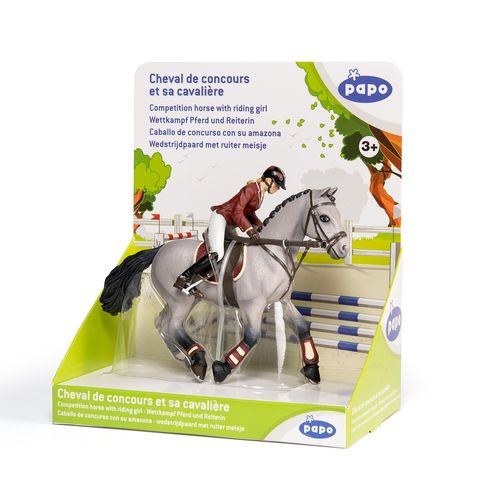 Chevaux, Poulains Et Poneys Cheval De Concours Et Sa Cavalière