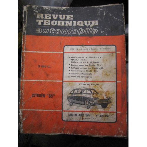 Revue Technique Automobile N° 303-304 : Citroen Gs