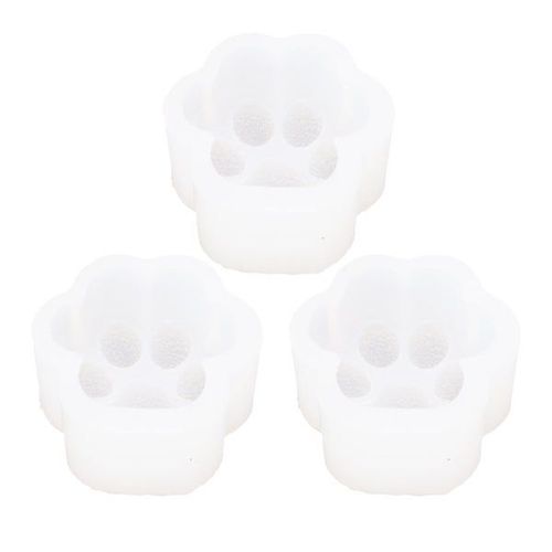 Lot De 3 Moules En Silicone En Forme De Pattes De Chat - Moules À Fondant À Haute Élasticité Pour La Pâtisserie Et L'artisanat
