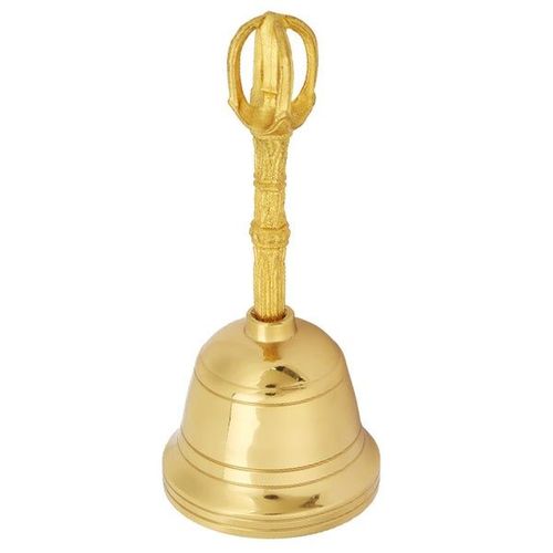 Cloche à main populaire en laiton pur - Cloche bouddhiste taoïste Feng Shui pour la méditation et les pratiques spirituelles