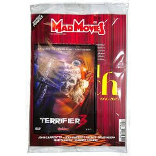 Mad Movies N° 390 _ Février 2025 _ David Lynch (1946-2025) / John Carpenter / Jean-Baptiste Thoret / David Koepp / Mari Shirato / Jeannot Szwarc + Dvd "Terrifier 3", Film De Damien Leone (2024)