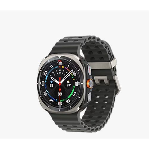 Montre Connectée Samsung Galaxy Watch Ultra Boîtier 47 mm avec bracelet  caoutchouc taille S/M/L 4G Argent Titane