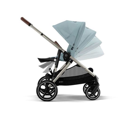 Poussette Gazelle S Stormy Blue Châssis Taupe - Cybex Gold