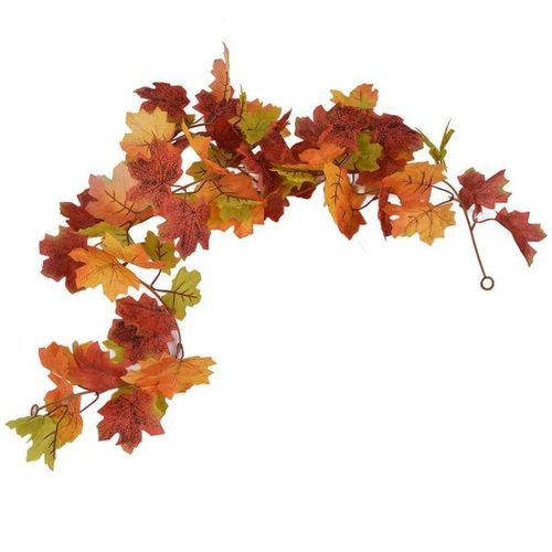 Guirlande de vigne décorative en feuilles d'érable artificielles