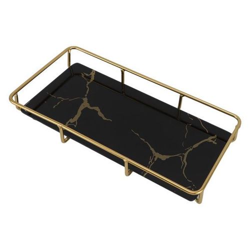 Plateau de salle de bain antidérapant moderne - Organisateur de lavabo de comptoir élégant