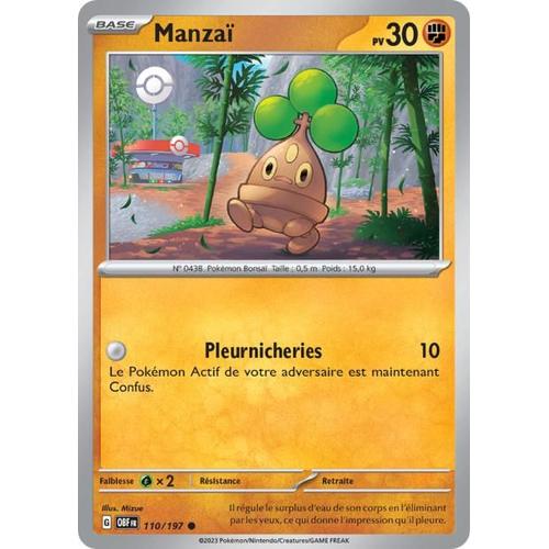 Carte Pokémon - Manzai - 110/197 - Ev3 Flammes Obsidiennes