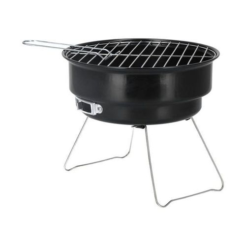 Ensemble de mini-barbecue rond au charbon de bois ¿ Fumoir et réchaud portatifs