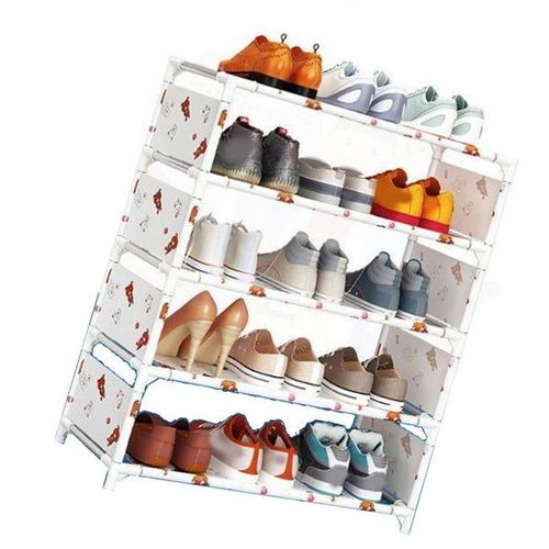Étagère À Chaussures À 5 Niveaux Pour L'entrée - Support À Chaussures Élégant