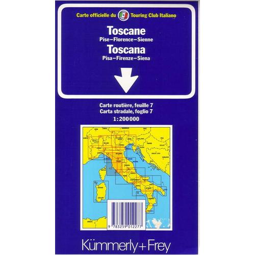 Toscane - 1/200 000, Pise-Florence-Sienne