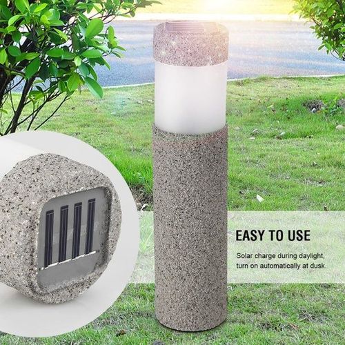 Lampe Led En Pierre À Énergie Solaire Et Étanche - Idéale Pour Une Utilisation En Extérieur