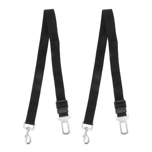 Lot De 2 Ceintures De Sécurité Réglables Pour Chien, Harnais De Sécurité Pour Voiture, Accessoires Pour Animaux De Compagnie Pour Véhicule 66 Cm